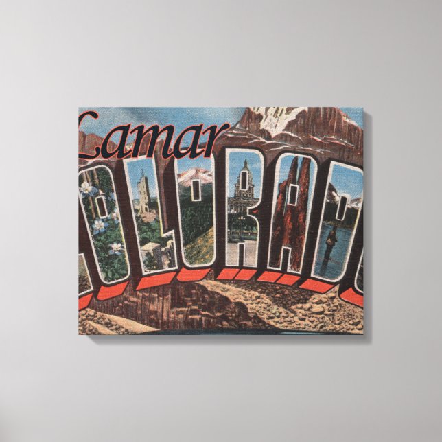 Lienzo Lamar, ColoradoGrandes Escenas de letrasLamar, CO (Anverso)