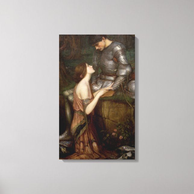 Lienzo Lamia y el soldado (por John William Waterhouse) (Anverso)