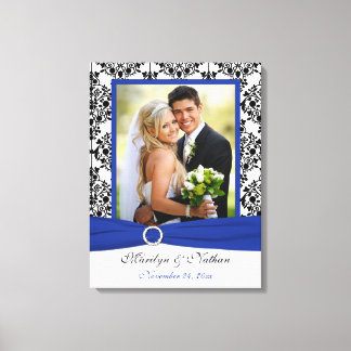 Lienzo Láminas de matrimonio Royal Blue, Black, White Dam