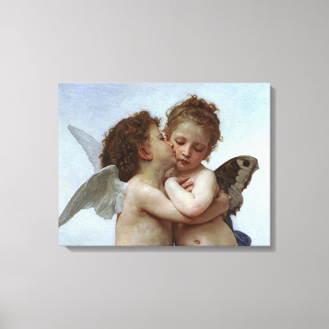Lienzo L'Amour et Psyche de Bouguereau, enfants (Cupido) (Anverso)