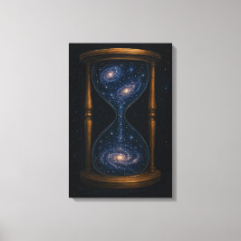 Lienzo Lámpara celeste con galaxias flotantes
