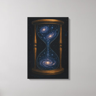 Lienzo Lámpara celeste con galaxias flotantes