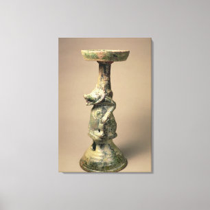 Lienzo Lámpara china temprana de la cerámica, artefacto