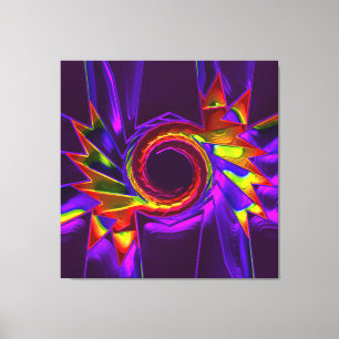 Lienzo Lámpara de Lotus Pattern Glass Art 4