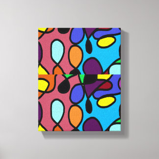 Lienzo Lámparas de tierra navideña