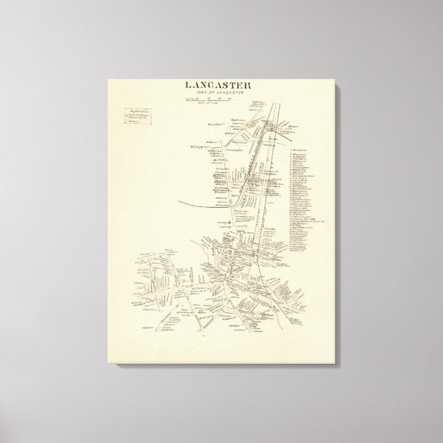 Lienzo Lancaster, ciudad de Lancaster (Anverso)