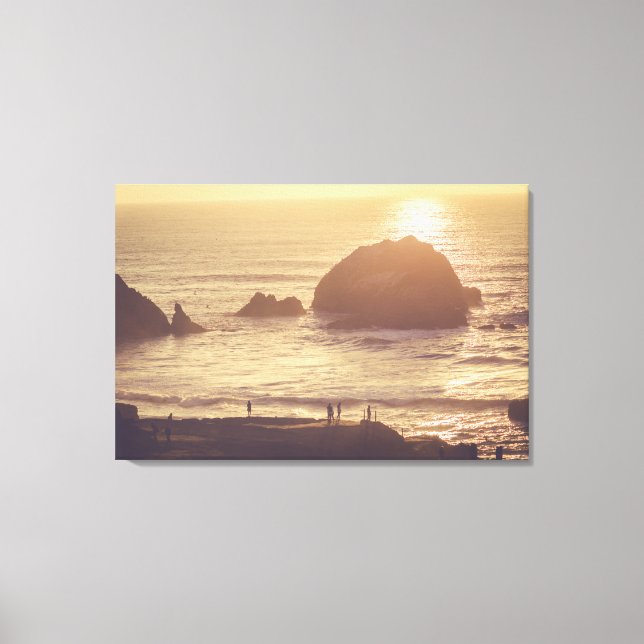 Lienzo Lands End Sunset, San Francisco Stretched Canvas (Anverso)