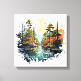 Lienzo landscape vwatercolor