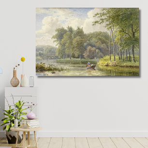 Lienzo Landschap conoció a Figuren en el pueblo de Roeibo