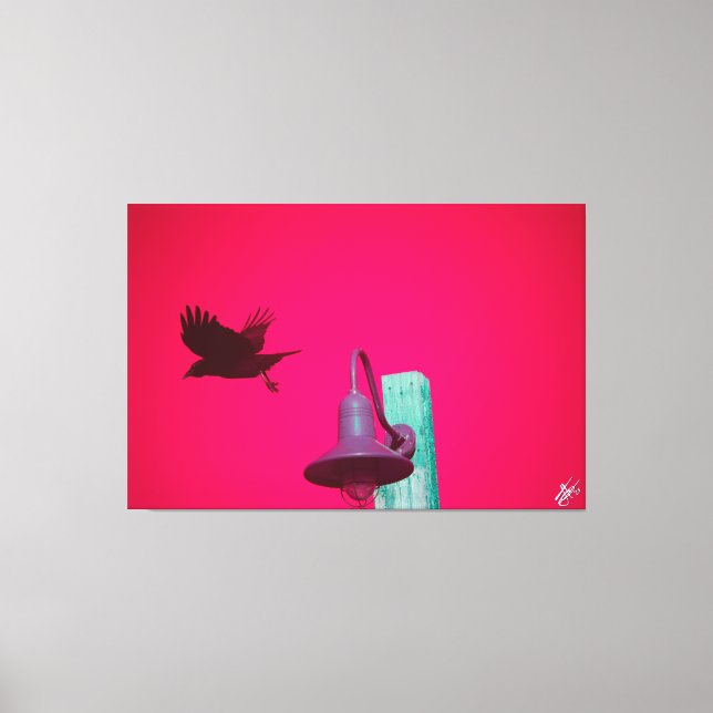 Lienzo Langley Crow en Light Post Series #6 (Anverso)