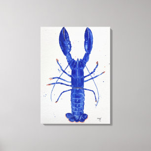 Lienzo Langosta azul