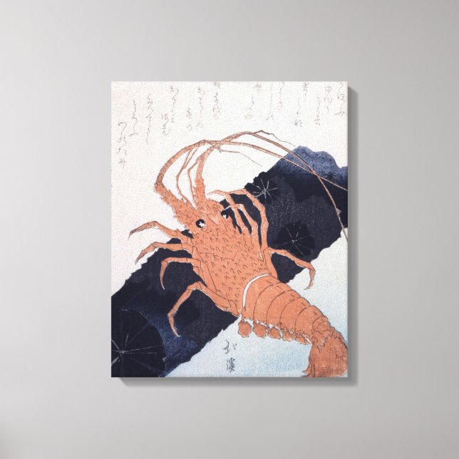 Lienzo Langoustina con bloque de carbón vegetal, c.1830 (Anverso)
