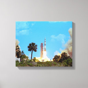 Lienzo Lanzamiento del cohete Saturn V de la NASA Apolo 1