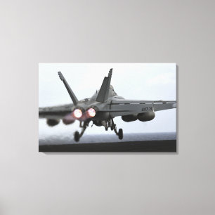 Lienzo Lanzamientos estupendos de un avispón de F/A-18E