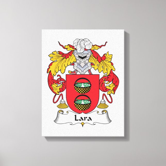Lienzo Lara Family Crest (Anverso)