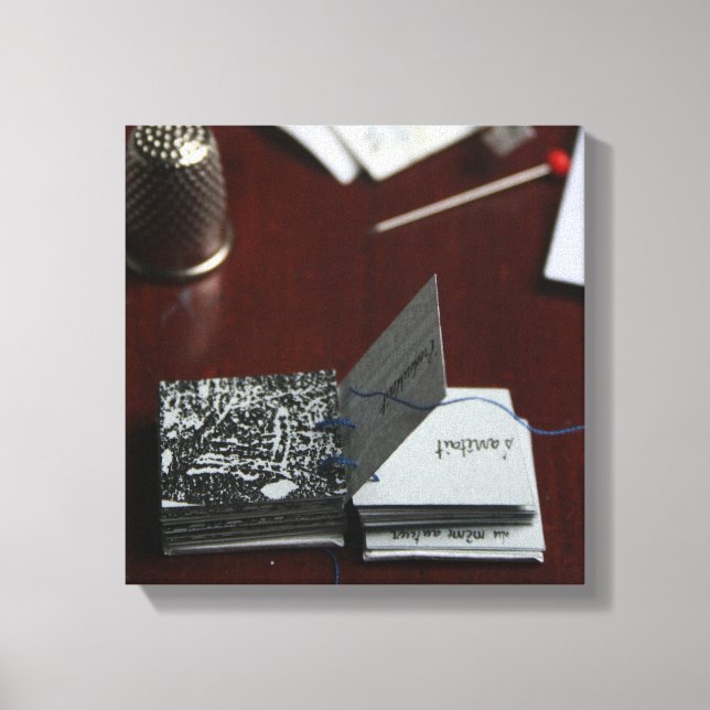 Lienzo L'Arbre O Carré Canvas de libros de artistas en mi (Anverso)