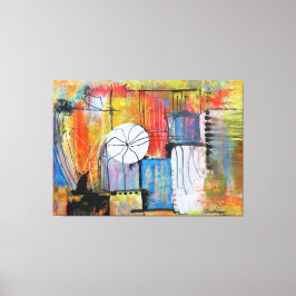 Lienzo Large Abstract Acrylic Painting