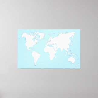 Lienzo Large map of the world