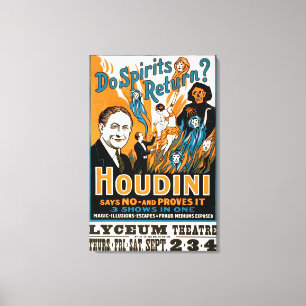 Lienzo ¿Las bebidas espirituosas vuelven? Houdini dice N