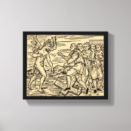 Lienzo Las brujas de Satanás rechazan el cristianismo 8x1