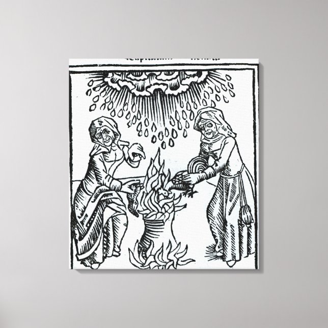 Lienzo Las brujas haciendo un hechizo, 1489 (Anverso)