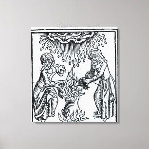 Lienzo Las brujas haciendo un hechizo, 1489