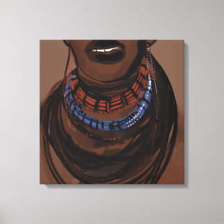 Lienzo Las caras de los pueblos de África