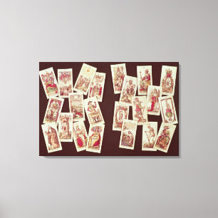 Lienzo Las cartas de tarot de los Arcana principales