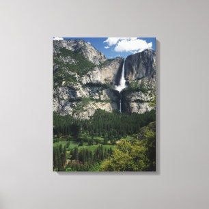 Lienzo Las cataratas de Yosemite y valle