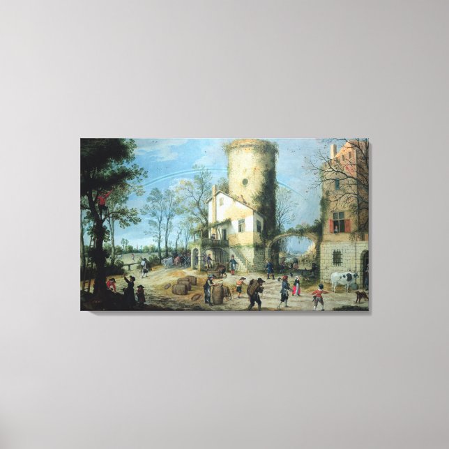 Lienzo Las cuatro estaciones: otoño (Anverso)