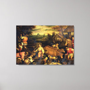Lienzo Las cuatro estaciones: Otoño