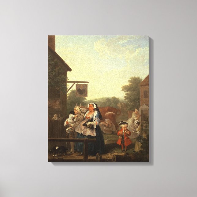 Lienzo Las cuatro veces del día: noche, 1736 (Anverso)