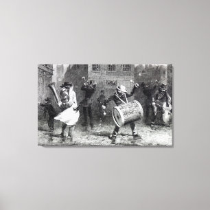 Lienzo Las esperas - o haciendo la mayor parte del it