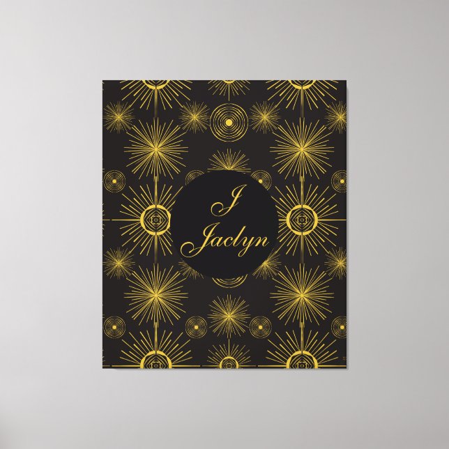 Lienzo Las estrellas solares celestes del Boho son negras (Anverso)