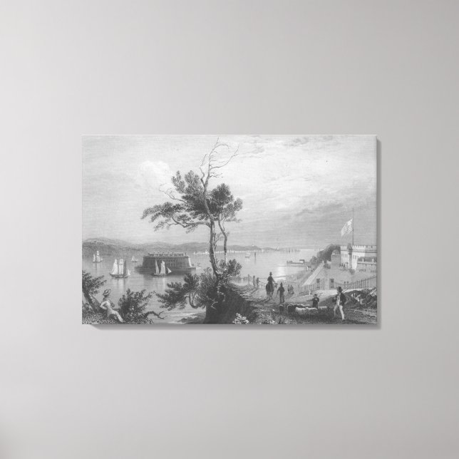 Lienzo Las flechas del Fuerte Hamilton (Anverso)