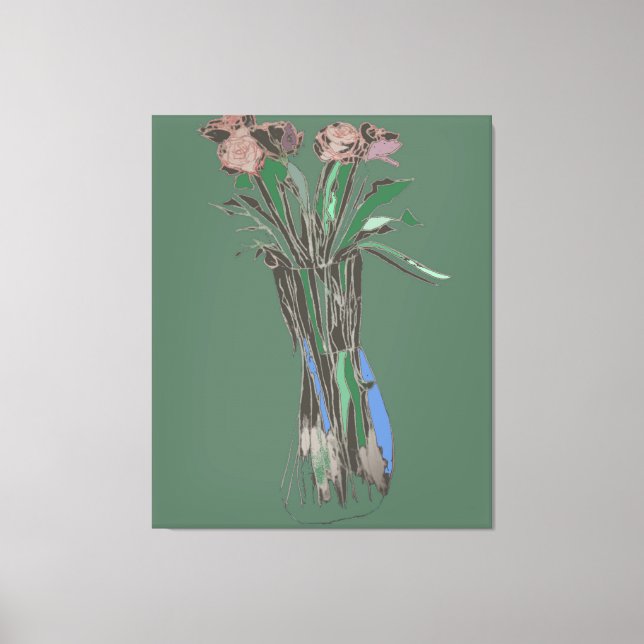 Lienzo Las flores aún florecen (Anverso)