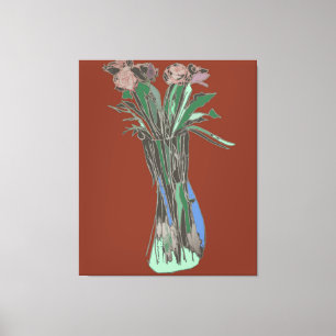 Lienzo Las flores aún florecen