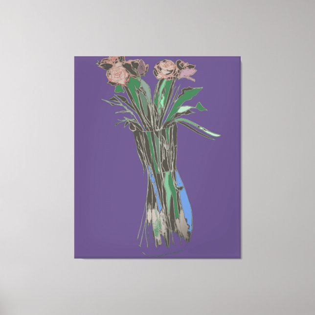Lienzo Las flores aún florecen (Anverso)