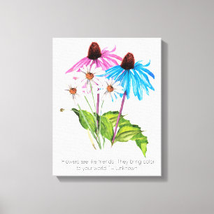 Lienzo Las Flores Son Como Amigos   Oferta Inspiradora