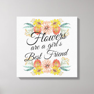 Lienzo Las flores son el mejor amigo de los Chicas - Zinn
