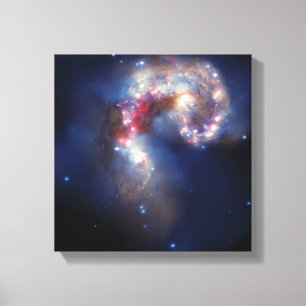 Lienzo Las galaxias de Antennae