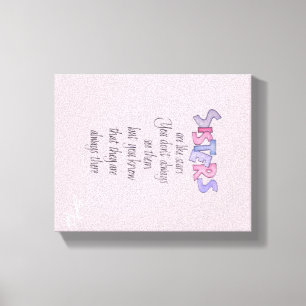 Lienzo Las hermanas son como lona de las estrellas