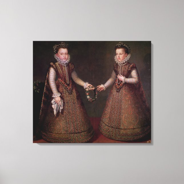 Lienzo Las Infantas Isabella Clara Eugenia (Anverso)