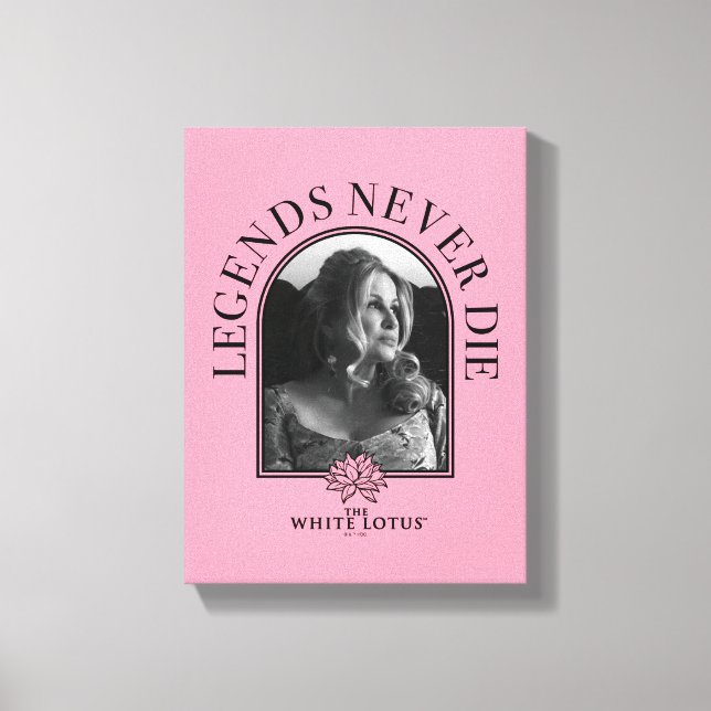 Lienzo Las leyendas nunca mueren - El Lotus blanco (Anverso)