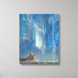 Lienzo Las luces del norte de Noruega (Aurora)