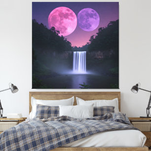 Lienzo Las lunas de la noche 