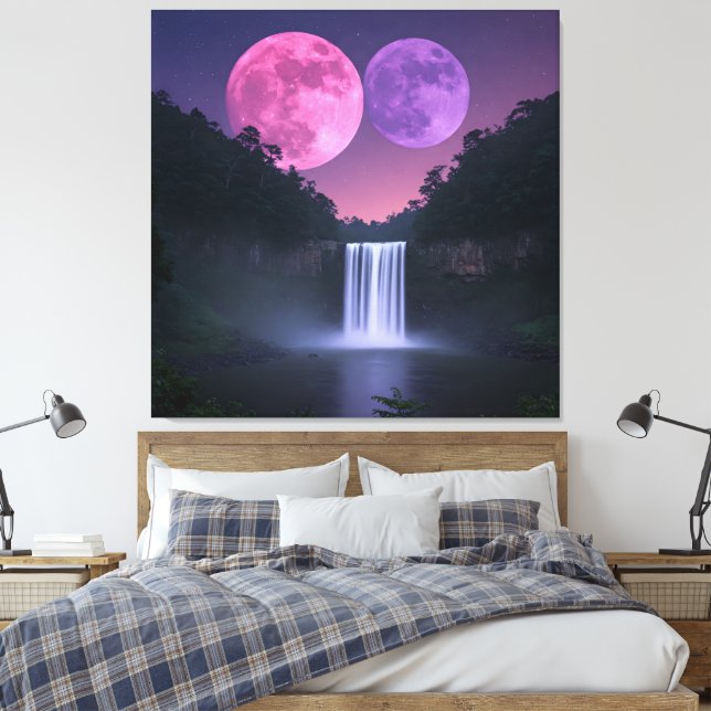 Lienzo Las lunas de la noche  (Insitu(Dormitorio))