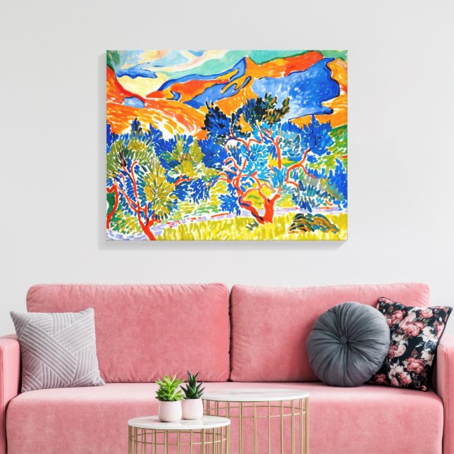 Lienzo Las montañas de Collioure | Andre Derain | (Insitu (Sala de estar))