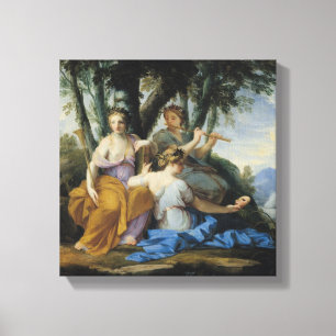 Lienzo Las musas, Clio, Euterpe y Thalia, c.1652-55
