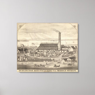 Lienzo Las obras de mármol de Burlington Manufacturing Co